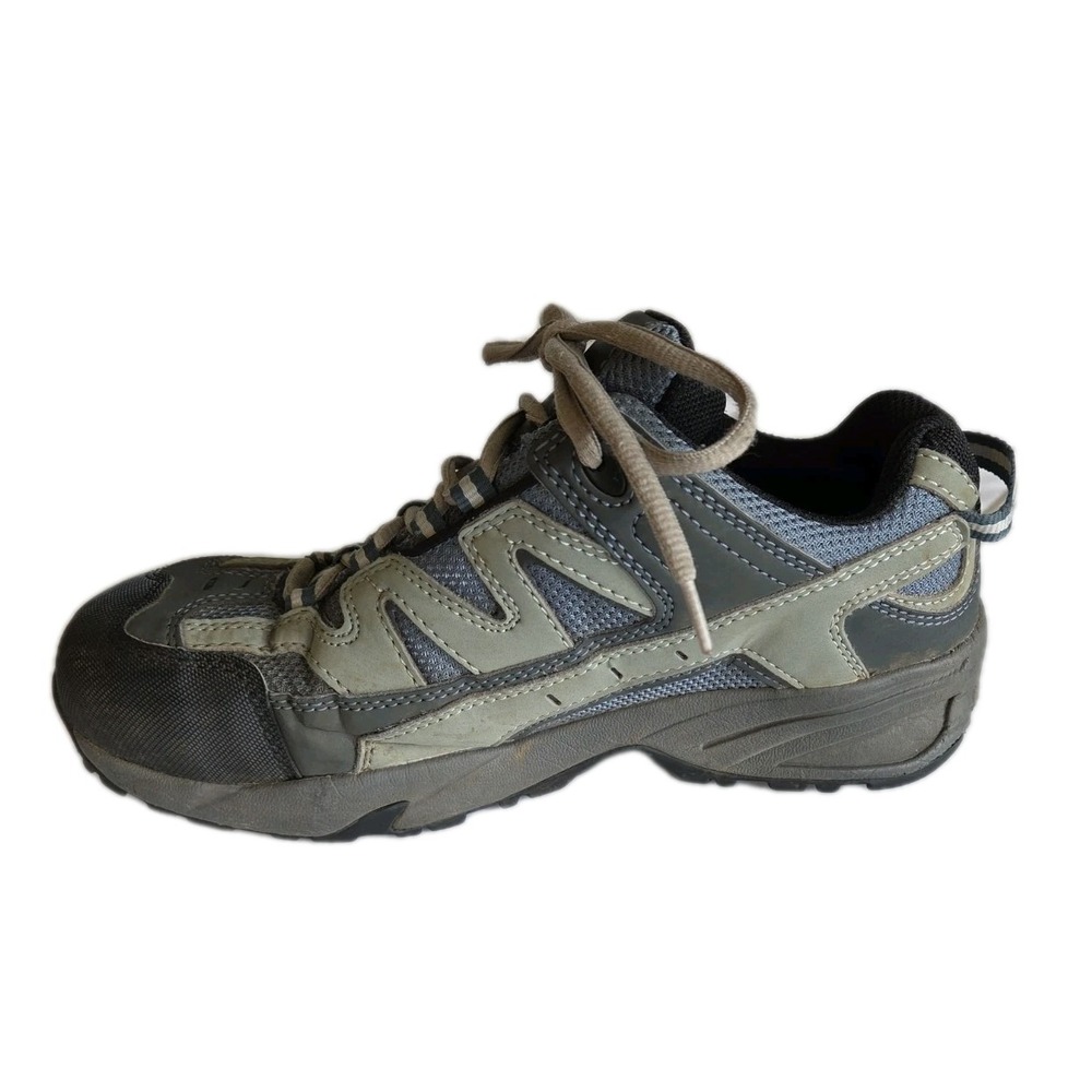 WORX Women's Blue Steel Safety Toe Athletic Work Shoes Slip Resistant Sz 8.5